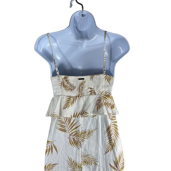 Billabong x Sincerely Jules Twist Flirt Palm Print Tie Front Wide Leg Jumpsuit - Picture 8 of 12